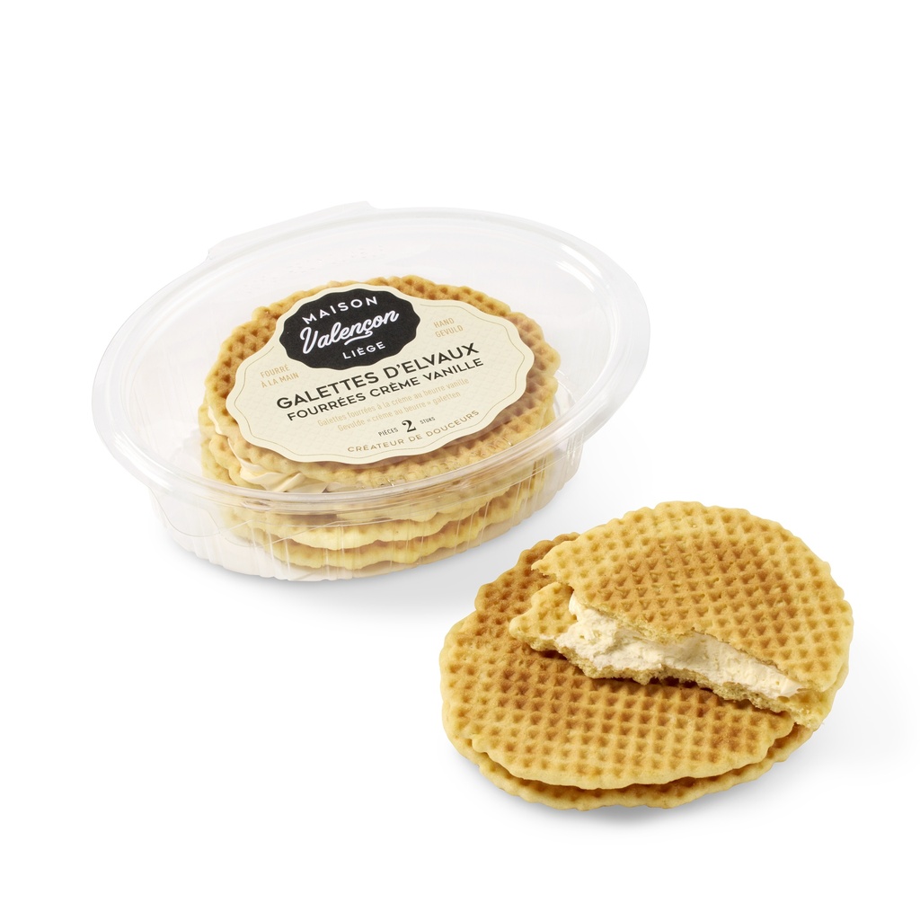 Galettes Fourrées Vanille 140gr